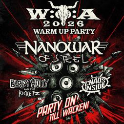 Logo W:o:A 2026 WARM UP PARTY